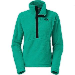 North Face Teal Sheepeater Sherpa Sweater Pullover